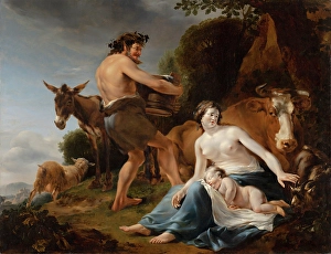 Nicolaes Berghem Prints: The Infancy of Zeus. Creator: Nicolaes Berchem