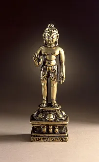 Shaka Nyorai Prints: The Infant Buddha Shakyamuni, Kashmir region, c.800. Creator: Unknown