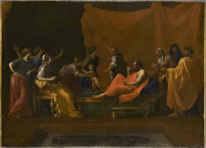 Poussin Gallery: The Infant Moses trampling Pharaohs Crown