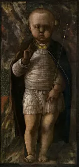 Tempera On Canvas Collection: The Infant Savior, c. 1460. Creator: Andrea Mantegna