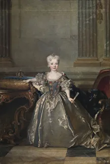 De 1656 1746 Prints: Infanta Mariana Victoria of Spain, 1724. Artist: Largilliere, Nicolas, de (1656-1746)