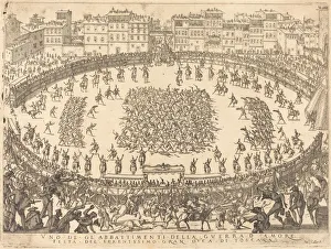 One of the Infantry Combats, 1616. Creator: Jacques Callot