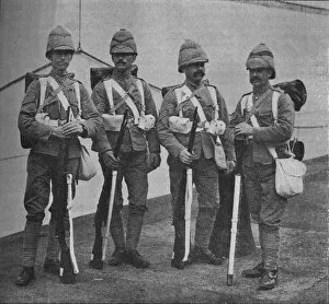 Infantry in War Kit, 1902. Artist: William Gregory & Co