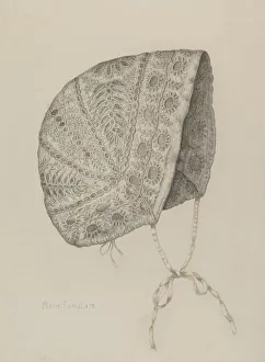 Famularo Marie Prints: Infants Cap, c. 1938. Creator: Marie Famularo