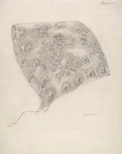 Grace Halpin Prints: Infants Cap, c. 1939. Creator: Grace Halpin
