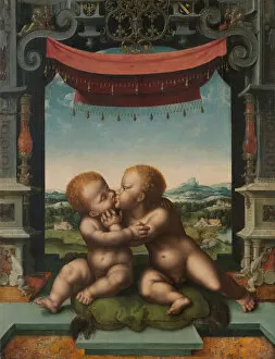 Canopy Gallery: The Infants Christ and Saint John the Baptist Embracing, 1520 / 25