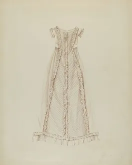 Infant's Dress (Back View), c. 1938. Creator: Lucien Verbeke