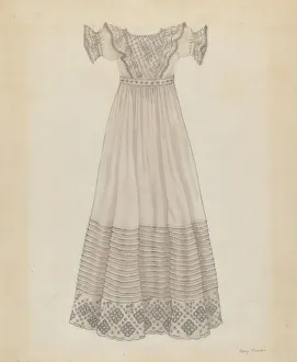 Childrens Wear Gallery: Infants Dress, c. 1936. Creator: Mary E Humes
