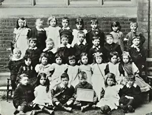 Guildhall Library Art Gallery: Infants school class, London, c1900-c1915