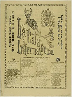 Skeletons Prints: The Infernal Calavera, n.d. Creator: Unknown