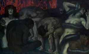 Apocalypse Heaven Collection: Inferno, 1908. Creator: Stuck, Franz, Ritter von (1863-1928)