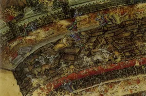 Inferno. (Abyss of Hell). Illustration to the Divine Comedy by Dante Alighieri (Detail), 1480-1490
