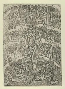 The Inferno according to Dante, after the Last Judgment fresco in the Campo Santo... ca. 1460-80. Creator: Anon