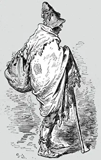 Dore Paul Gustave Gallery: Inhabitant of Albacete;An Autumn Tour in Andalusia, 1875. Creator: Gustave Doré