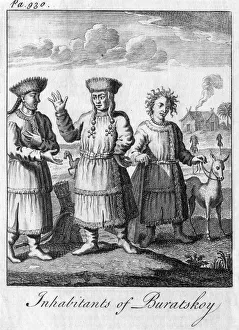 Buryat Prints: Inhabitants of Buratskoy, c18th century