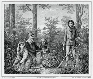 Godefroy Engelmann Prints: Inhabitants of Kamchatka, 19th century