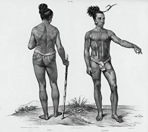 South Sea Islander Prints: Inhabitants of the lower Caroline Islands