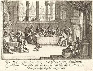 Inheritance Gallery: The Inheritance, 1635. Creator: Jacques Callot