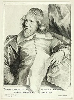 Robert Van Voerst Prints: Inigo Jones, 1630/36, printed c. 1800. Creator: Robert van Voerst