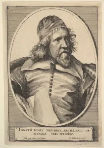 Anthony Van Dyke Gallery: Inigo Jones, 1655. Creator: Wenceslaus Hollar