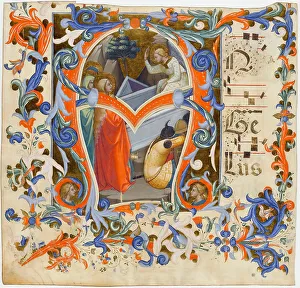 Antiphonal Prints: Initial A from an Antiphonary, ca 1395-1403