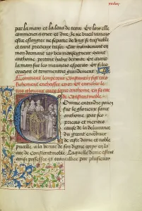 Relic Prints: Initial C: The Emperor of Constantinople Enshrining the Body of Saint Anthony