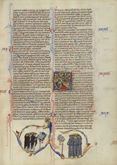 Dominican Prints: Initial C: The Nativity; Abbey Bible, about 1250-1262. Creator: Unknown