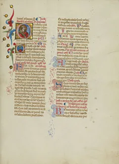 Missal Prints: Initial C: Saint Lawrence; Missal