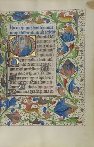 Lilium Prints: Initial D: The Annunciation; Book of Hours