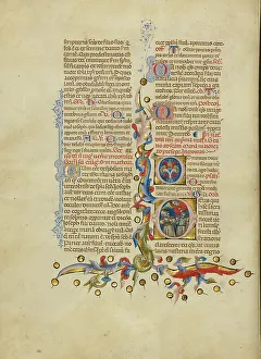 Missal Prints: Initial D: The Annunciation to the Shepherds; Missal