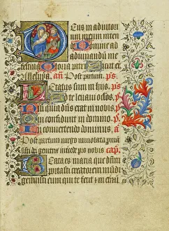 Refuge Prints: Initial D: The Flight into Egypt; Book of Hours, about 1430-1440. Creator: Fastolf Master