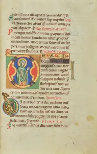 Missal Prints: Initial D: The Virgin; Stammheim Missal, probably 1170s. Creator: Unknown