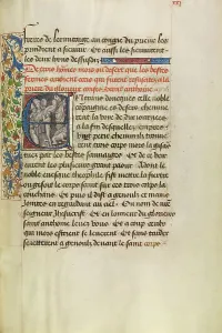 Anthony The Great Prints: Initial E: Saint Anthony Raising Three Men Killed by Lions