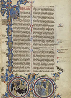 Dominican Prints: Initial F: Christ with Saints Jerome
