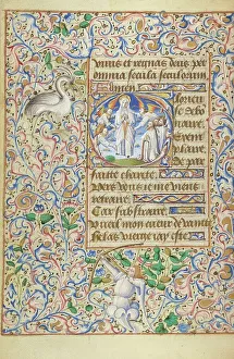 Intricately Prints: Initial G: The Assumption of the Virgin; Hours of Simon de Varie