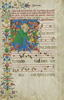 Hymn Book Prints: Initial I: God the Father Blessing