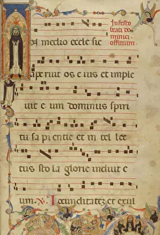 Friar Prints: Initial I: Saint Dominic Enshrined; Gradual - History of the Dominican Order