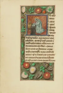 Saint Mark Prints: Initial I: Saint Mark; Crohin-La Fontaine Hours