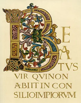 Warner Prints: Initial letter B, 980-1000 AD