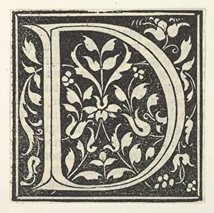 Letter D Prints: Initial letter D, ca. 1495. ca. 1495. Creator: Anon