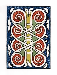 Initial letter I, 1476, (1843). Artist: Henry Shaw