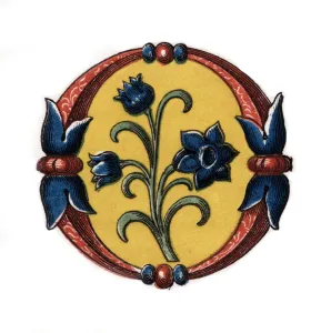 Images Dated 23rd May 2006: Initial letter O, late 15th century, (1843).Artist: Henry Shaw