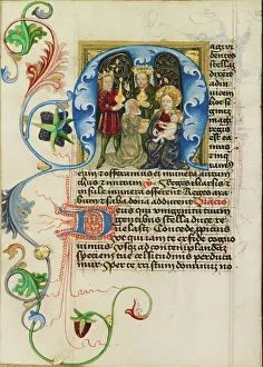 Initial Prints: Initial M: The Adoration of the Magi; Prayer Book