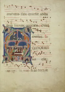 Friar Prints: Initial M: The Death of Saint Dominic