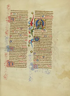 Missal Prints: Initial M: Saint Bartholomew; Missal