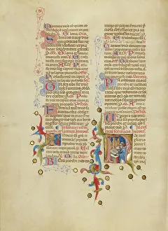 Missal Prints: Initial N: A Priest at an Altar; Missal