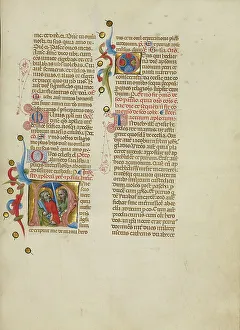 Disciples Prints: Initial N: Saints Peter and Paul; Missal