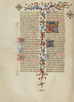 Missal Prints: Initial S: Pentecost; Missal, between about 1389 and 1400