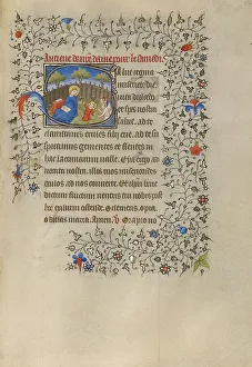 Wicker Prints: Initial S: The Virgin and Child in an Enclosed Garden; Book of Hours
