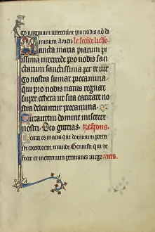 Letters Prints: Initial S: The Virgin Mary and Christ Showing his Wounds; Ruskin Hours